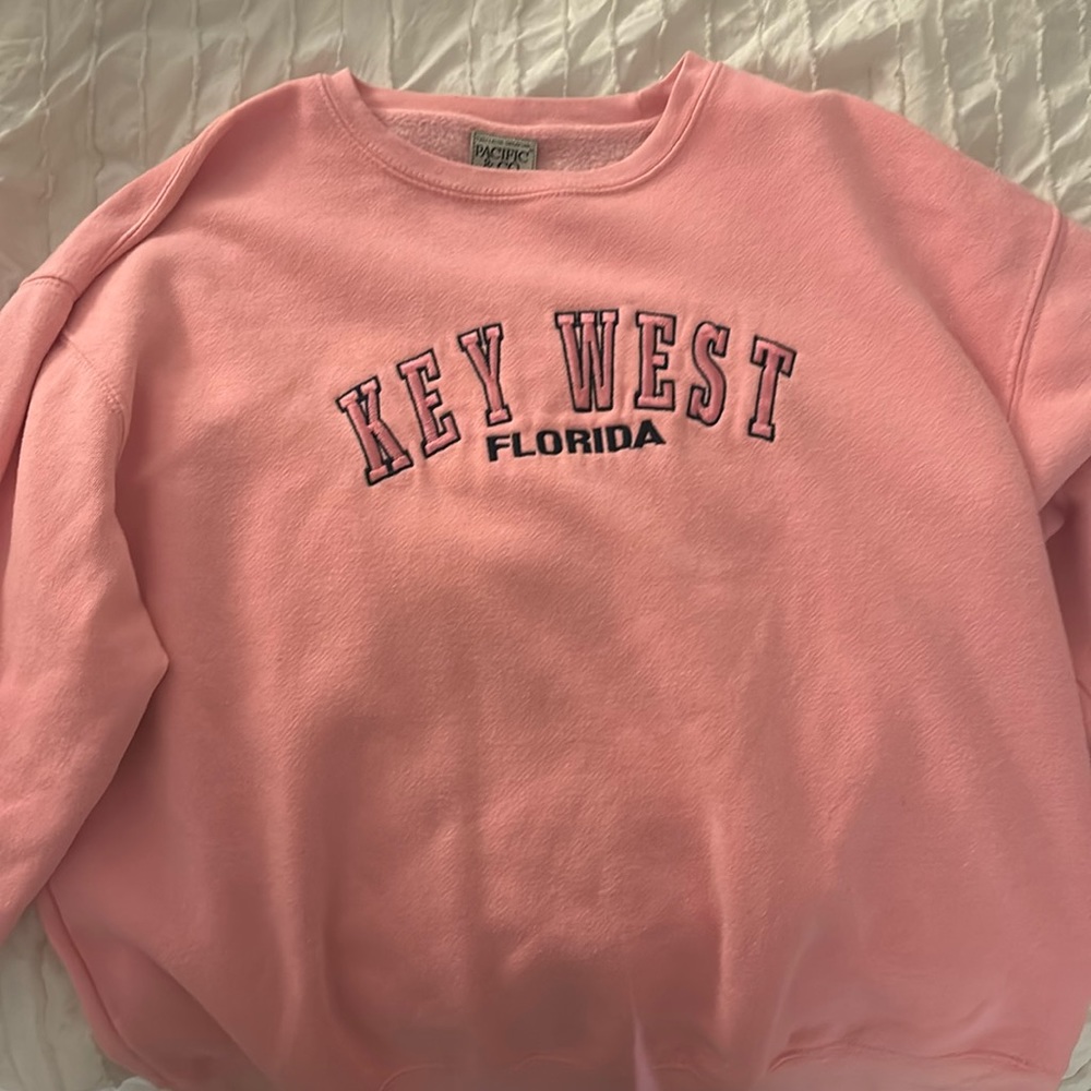 pink key west crewneck sweatshirt